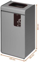 DURABLE DURASORT® Mülleimer 55,0 l braun, 1 St.