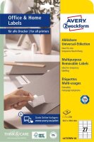 AVERY Zweckform Etiketten weiß 63,5 x 29,6 mm, 10 Blatt