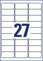 AVERY Zweckform Etiketten weiß 63,5 x 29,6 mm, 10 Blatt