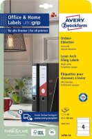 AVERY Zweckform Ordneretiketten weiß, 10 Blatt