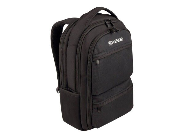 WENGER Laptop-Rucksack Fuse Kunstfaser schwarz 16,0 l bis 39,6 cm (15,6 Zoll)