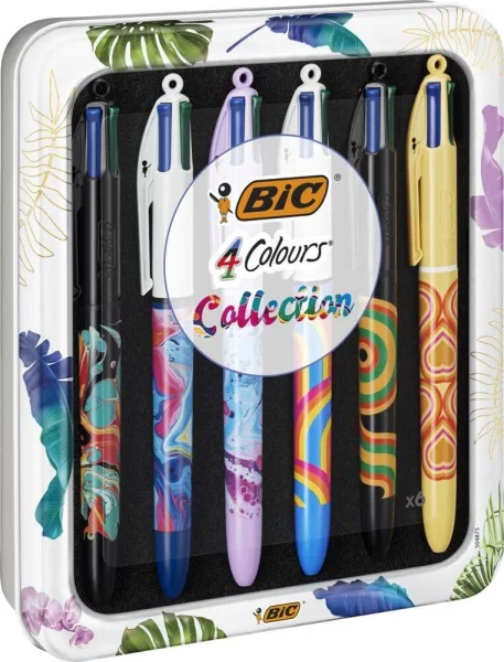 BIC 4-Farben-Kugelschreiber 4 Colours bunt, Schreibfarbe:...