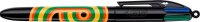 BIC 4-Farben-Kugelschreiber 4 Colours bunt, Schreibfarbe: blau, rot, grün, schwarz, 6 St.