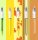 BIC 4-Farben-Kugelschreiber 4 Colours bunt, Schreibfarbe: blau, rot, grün, schwarz, pink, violett, türkis, limettengrün, orange, gelb, neongelb, 15 St.
