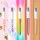 BIC 4-Farben-Kugelschreiber 4 Colours bunt, Schreibfarbe: blau, rot, grün, schwarz, pink, violett, türkis, limettengrün, orange, gelb, neongelb, 15 St.