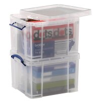 24 + 12 GRATIS: Really Useful Box Aufbewahrungsboxen 24x 35,0 l transparent 48,0 x 39,0 x 31,0 cm, 24 St. + GRATIS 12 St.