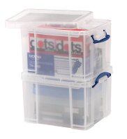 24 + 12 GRATIS: Really Useful Box Aufbewahrungsboxen 24x 35,0 l transparent 48,0 x 39,0 x 31,0 cm, 24 St. + GRATIS 12 St.
