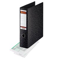 bene Doppelordner schwarz Karton 7,0 cm, 1 St.