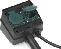 brennenstuhl 4-fach Gartensteckdose 1,4 m schwarz