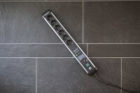 brennenstuhl Premium-Protect-Line 6-fach Steckdosenleiste mit Überspannungsschutz 3,0 m schwarz
