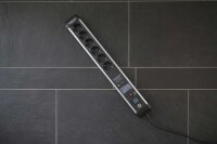 brennenstuhl Premium-Protect-Line 6-fach Steckdosenleiste mit Überspannungsschutz 5,0 m schwarz