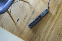 brennenstuhl Secure-Tec 6-fach Steckdosenleiste mit Überspannungsschutz 3,0 m grau