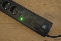 brennenstuhl Primera-Tec 7-fach Steckdosenleiste mit Überspannungsschutz 2,0 m schwarz