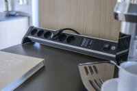 brennenstuhl Alu-Office-Line 4-fach Steckdosenleiste mit...