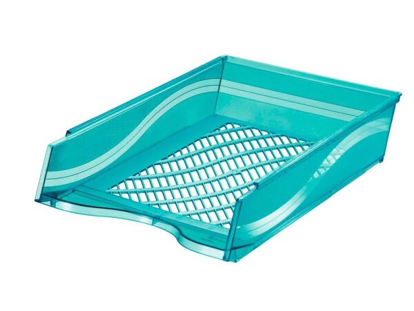 bene Briefablage blau-transparent DIN A4, 1 St.