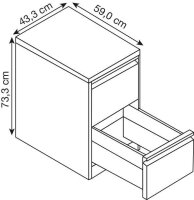 CP C 2000 Acurado Hängeregistraturschrank anthrazit,...