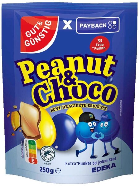 GUT&GÜNSTIG Peanut & Choco Schokobonbons 250,0 g  ( 6426550006 )
