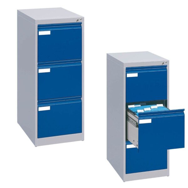 CP C 2000 Acurado Hängeregistraturschrank grau, enzianblau 3 Schubladen 43,3 x 59,0 x 104,5 cm, 1 St.