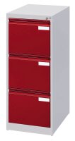 CP C 2000 Acurado Hängeregistraturschrank lichtgrau, rubinrot 3 Schubladen 43,3 x 59,0 x 104,5 cm, 1 St.