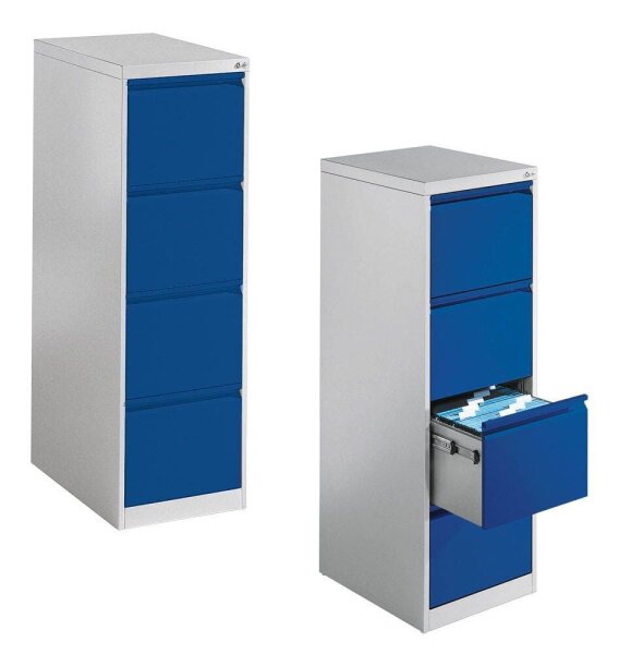 CP C 2000 Acurado Hängeregistraturschrank lichtgrau, enzianblau 4 Schubladen 43,3 x 59,0 x 135,7 cm, 1 St.