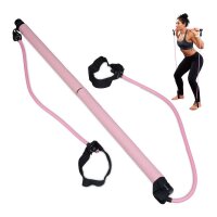relaxdays Pilates-Stab pink, schwarz