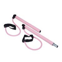 relaxdays Pilates-Stab pink, schwarz