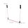 relaxdays Pilates-Stab pink, schwarz