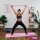 relaxdays Pilates-Stab pink, schwarz