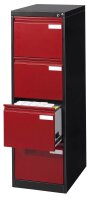 CP C 2000 Acurado Hängeregistraturschrank rubinrot, anthrazit 4 Schubladen 43,3 x 59,0 x 135,7 cm, 1 St.