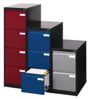 CP C 2000 Acurado Hängeregistraturschrank rubinrot, anthrazit 4 Schubladen 43,3 x 59,0 x 135,7 cm, 1 St.