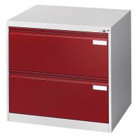 CP C 2000 Acurado Hängeregistraturschrank lichtgrau, rubinrot 2 Schubladen 78,7 x 59,0 x 73,3 cm, 1 St.
