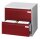 CP C 2000 Acurado Hängeregistraturschrank lichtgrau, rubinrot 2 Schubladen 78,7 x 59,0 x 73,3 cm, 1 St.