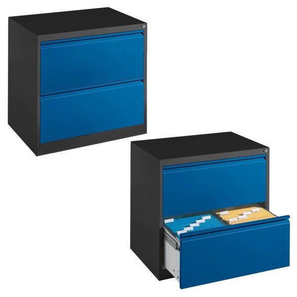 CP C 2000 Acurado Hängeregistraturschrank grau, blau 2 Schubladen 78,7 x 59,0 x 73,3 cm, 1 St.