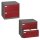 CP C 2000 Acurado Hängeregistraturschrank grau, rubinrot 2 Schubladen 78,7 x 59,0 x 73,3 cm, 1 St.