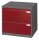 CP C 2000 Acurado Hängeregistraturschrank grau, rubinrot 2 Schubladen 78,7 x 59,0 x 73,3 cm, 1 St.