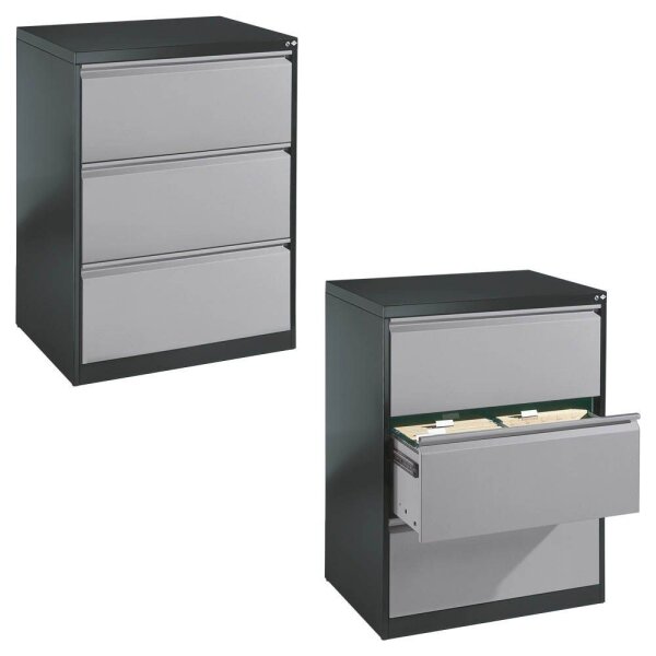 CP C 2000 Acurado Hängeregistraturschrank grau, dunkelgrau 3 Schubladen 78,7 x 59,0 x 104,5 cm, 1 St.