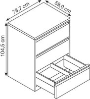 CP C 2000 Acurado Hängeregistraturschrank grau,...