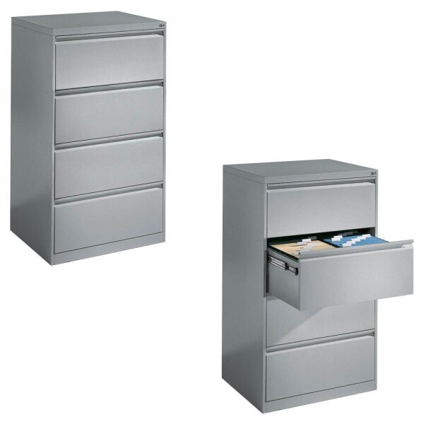 CP C 2000 Acurado Hängeregistraturschrank silber 4 Schubladen 78,7 x 59,0 x 135,7 cm, 1 St.