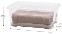 PAPERFLOW VIEW Aufbewahrungsbox 10,0 l transparent 36,5 x...