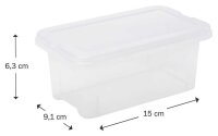 PAPERFLOW VIEW Aufbewahrungsbox 0,5 l transparent 15,0 x...