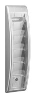 PAPERFLOW Wandprospekthalter Kompakt silber 1/3 DIN A4 5...