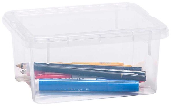 PAPERFLOW VIEW Aufbewahrungsbox 2,0 l transparent 19,0 x 16,0 x 9,0 cm, 1 St.