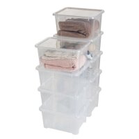 PAPERFLOW VIEW Aufbewahrungsbox 24,0 l transparent 44,0 x 34,0 x 22,5 cm, 1 St.