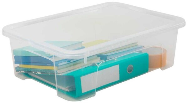PAPERFLOW VIEW Aufbewahrungsbox 25,0 l transparent 55,0 x 39,0 x 16,8 cm, 1 St.