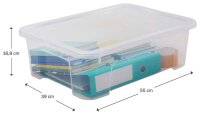 PAPERFLOW VIEW Aufbewahrungsbox 25,0 l transparent 55,0 x...