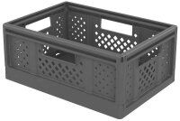 PAPERFLOW FOLD´N STORE Klappbox 14,0 l grau 38,6 x...