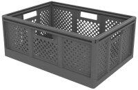PAPERFLOW FOLD´N STORE Klappbox 40,0 l grau 54,6 x...