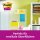 Post-it® Super Sticky Notes Jumbo-Haftnotizen extrastark farbsortiert, 3 Blöcke