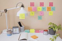 Post-it® Haftnotizen farbsortiert, 1 Würfel