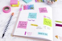 Post-it® Haftnotizen farbsortiert, 1 Würfel